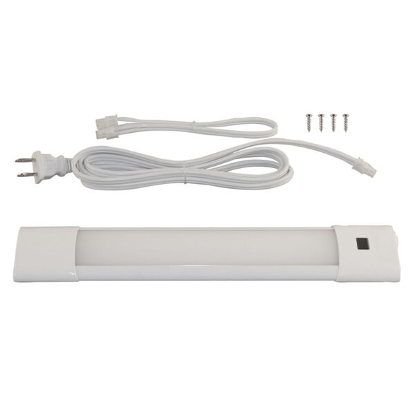 White 12-Inch Selectable Motion Sensor Integrated LED Under Cabinet Light, image 2