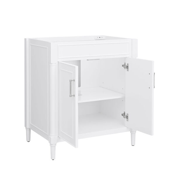 Bristol White 30-Inch Vanity Cabinet, image 3