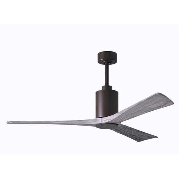 Patricia-3 Textured Bronze 60-Inch LED Ceiling Fan with Barnwood Tone Blades, image 2