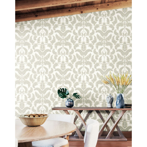 Damask Resource Library Beige 27 In. x 27 Ft. Royal Fern Wallpaper, image 2