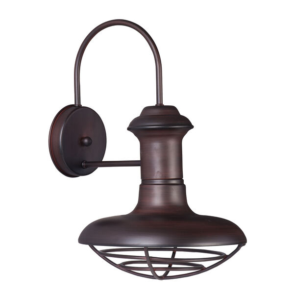 Wharf Oriental Bronze 10-Inch Wide One-Light Outdoor Wall Mount, image 1