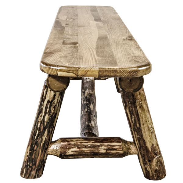 Glacier Country Stain and Lacquer Plank Style Bench, image 4