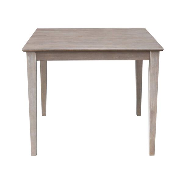 Washed Gray Clay Taupe 36 x 36 Inch Dining Table with Four Chairs, image 3
