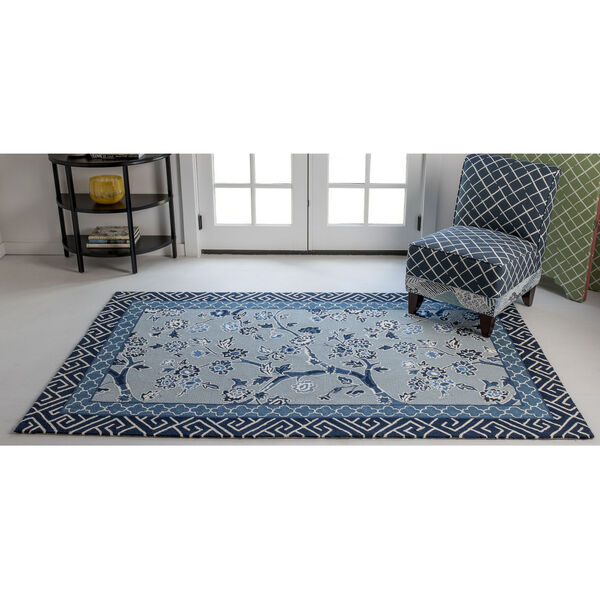 Blossom Dearie Blue Indoor/Outdoor Rug, image 2