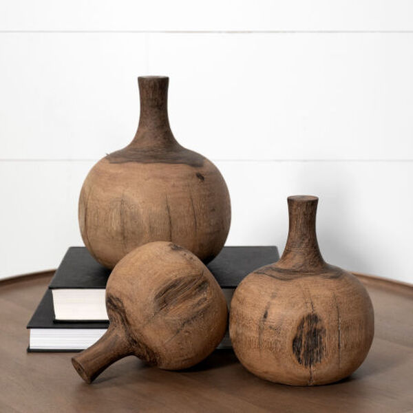 Afra Brown Medium Vase Shaped Decorative Object, image 5