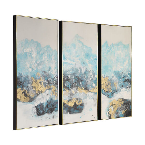 Crashing Waves Abstract Art, Set of 3, image 3