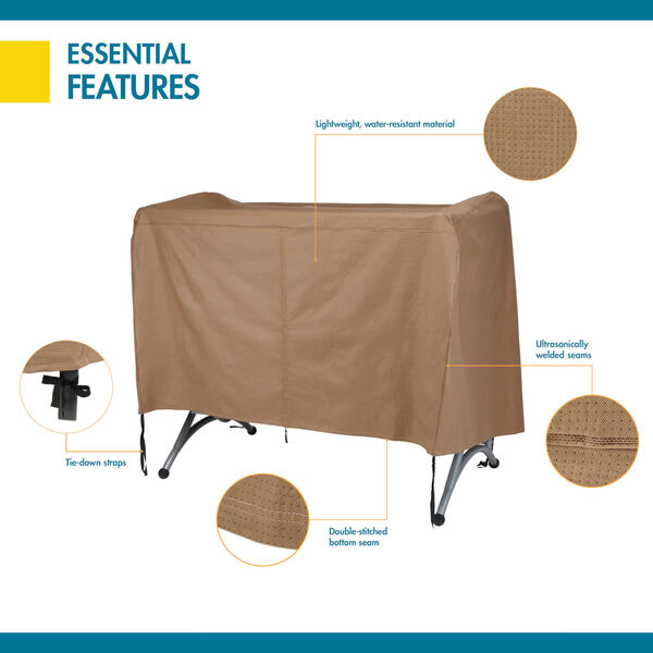 Essential Latte 90-Inch Canopy Swing Cover, image 3