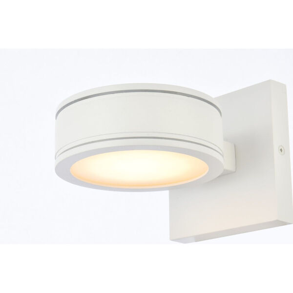 Raine White 230 Lumens Eight-Light LED Outdoor Wall Sconce, image 3