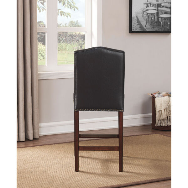 Carteret Brown Faux Leather Counter Stool , image 4
