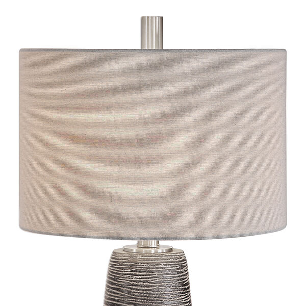 Afton Dark Bronze and Light Gray One-Light Table Lamp, image 3
