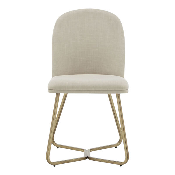 Helena Gold and Beige Dining Chair, Set of Two, image 2