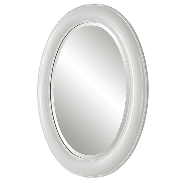 Aster Crisp White Oval Wall Mirror, image 4