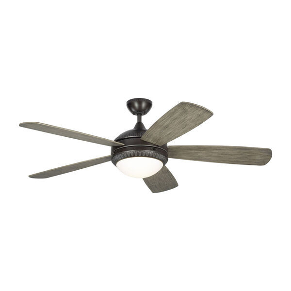 Discus Ornate Aged Pewter 52-Inch LED Ceiling Fan, image 1