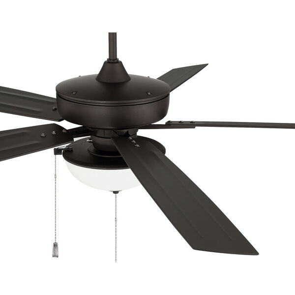 Super Pro Espresso 60-Inch LED Ceiling Fan with White Frost Glass, image 4