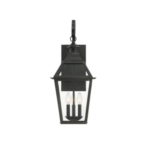 Elle Black and Gold Three-Light Outdoor Wall Sconce, image 3