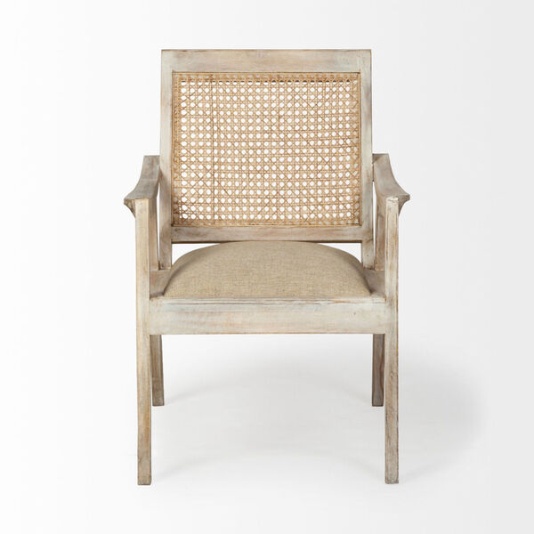 Teryn Cream and Natural Accent Chair, image 2