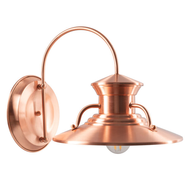 Budapest Copper Single Light Outdoor Wall Mount, image 3
