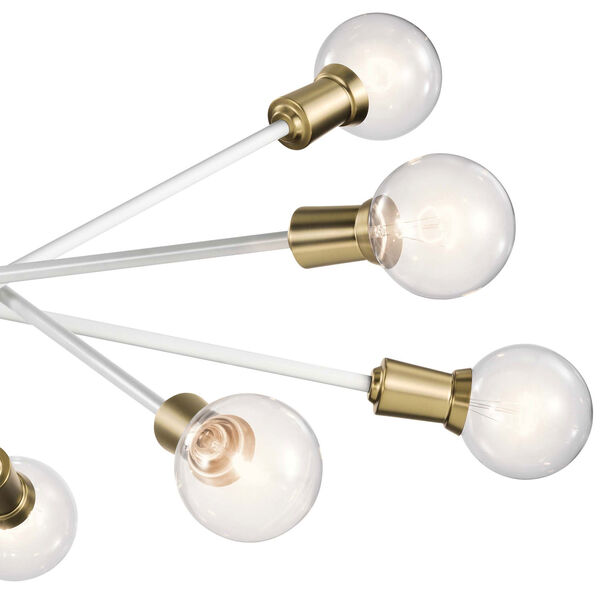 Armstrong White 10-Light Chandelier, image 4