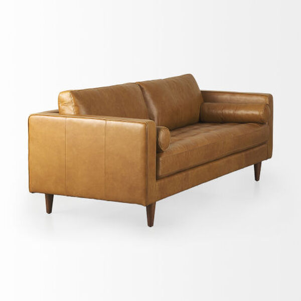 Svend Tan Leather Sofa, image 6