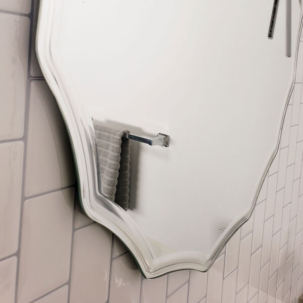 Round Scalloped Bathroom Mirror, image 2