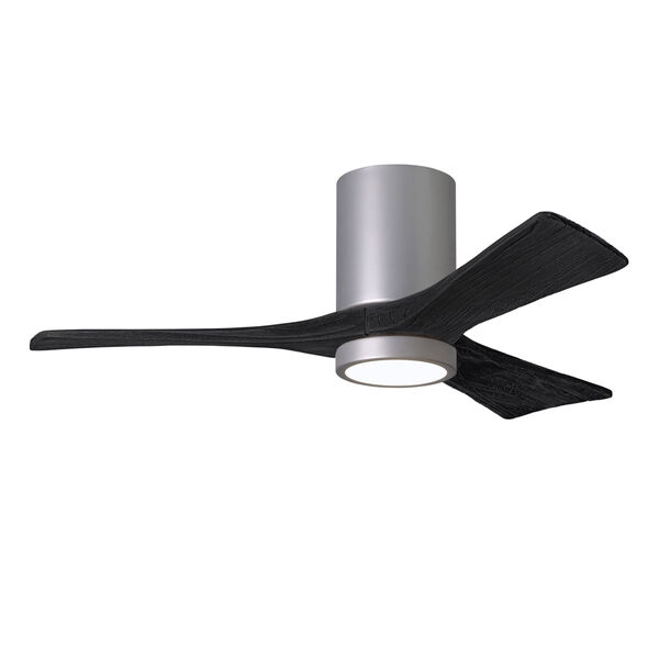 Irene-3HLK Brushed Nickel and Matte Black 60-Inch Ceiling Fan with LED Light Kit, image 1