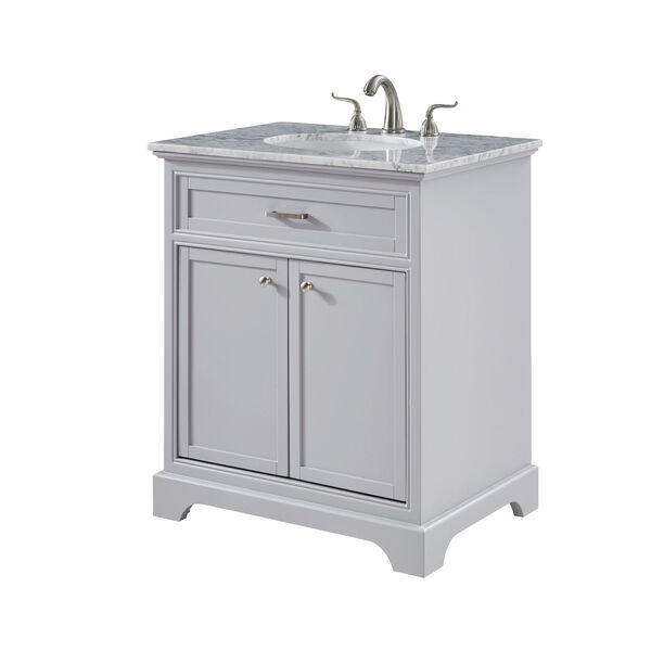 Americana Light Gray 30-Inch Vanity Sink Set, image 3