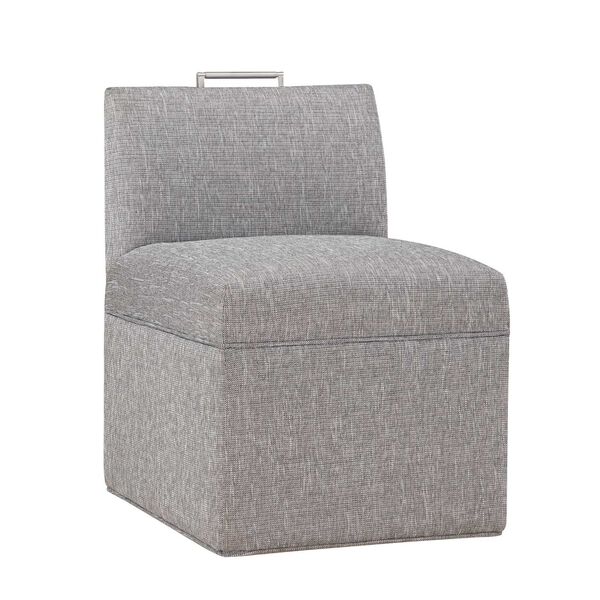 Delray Ashen Gray Upholstered Castered Chair, image 5