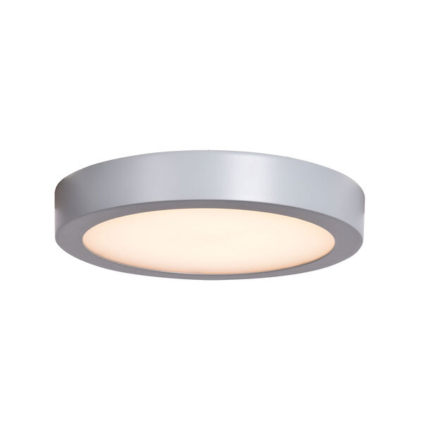 Ulko Exterior Silver 9-Inch LED Outdoor Flush Mount, image 1