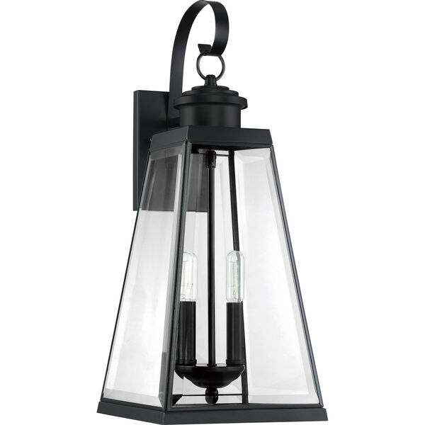 Paxton Matte Black Nine-Inch Two-Light Outdoor Wall Sconce, image 2