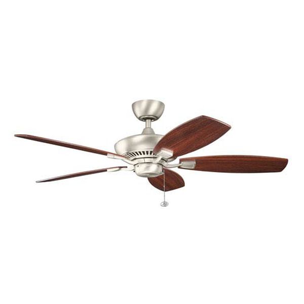Canfield 52-Inch Brushed Nickel Ceiling Fan, image 2