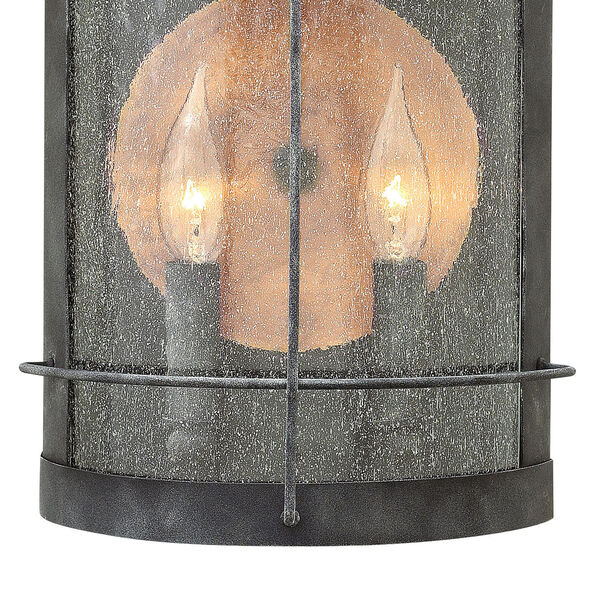 Newport Aged Zinc Two-Light Outdoor Wall Sconce, image 2
