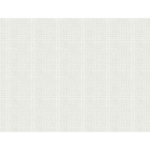 Ronald Redding Gray Shirting Plaid Non Pasted Wallpaper - SWATCH SAMPLE ONLY, image 2