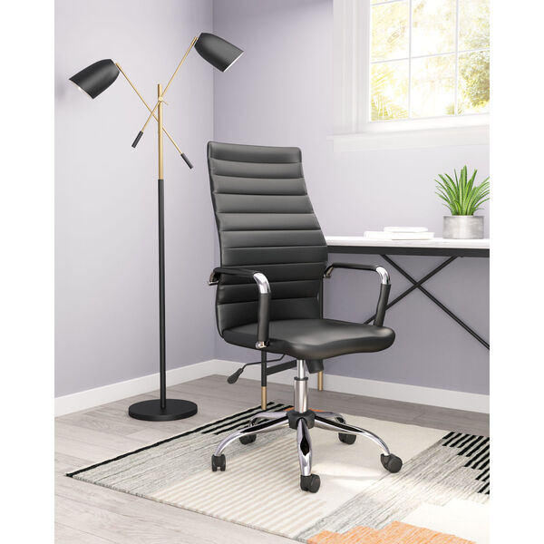 Primero Black and Silver Office Chair, image 2