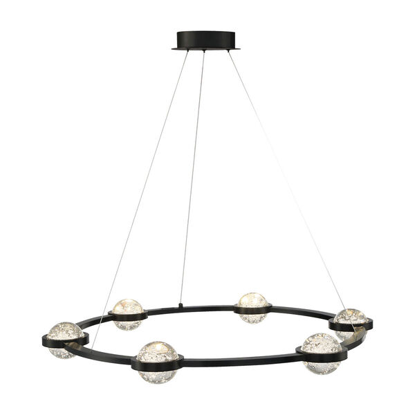 Circolo Black 36-Inch Integrated LED Chandelier, image 4