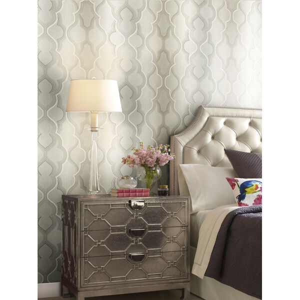 Damask Resource Library Beige 27 In. x 27 Ft. Modern Ombre Wallpaper, image 2