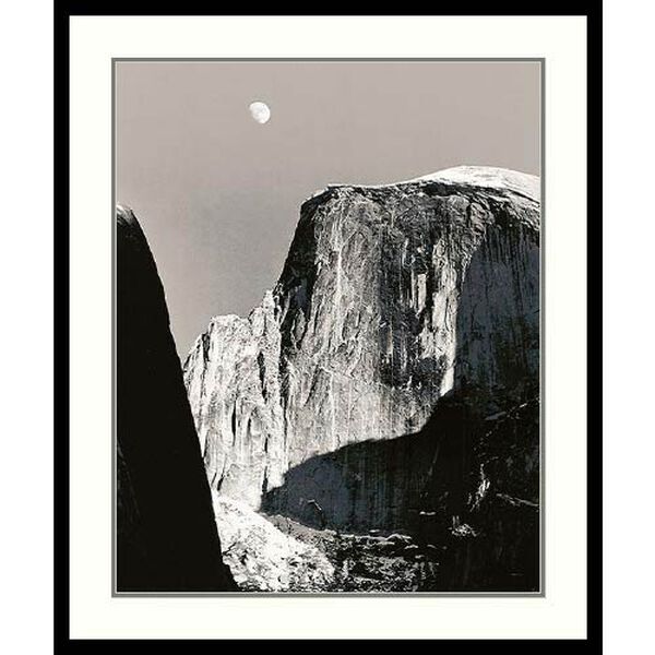Moon Over Half Dome by Ansel Adams: 27 x 31 Print Reproduction, image 1
