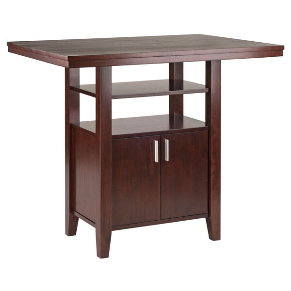 Albany Walnut High Table with Cabinet, image 1