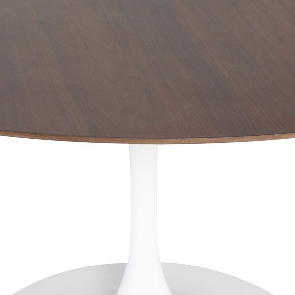 Cal Walnut and White Dining Table, image 4