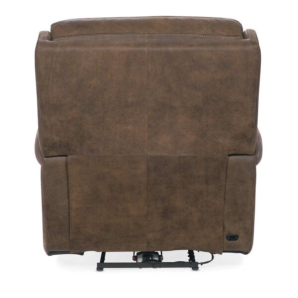 MS Brown Wheeler Power Recliner with Headrest, image 2