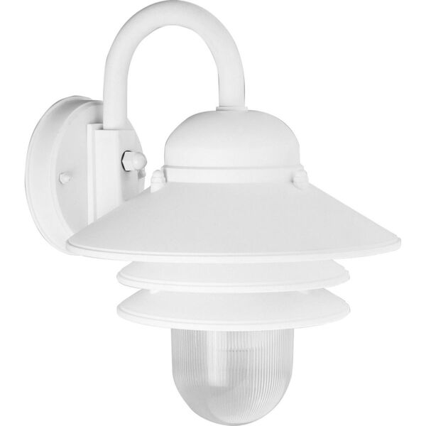 P5645-30:  Newport White One-Light Outdoor Wall Lantern, image 1