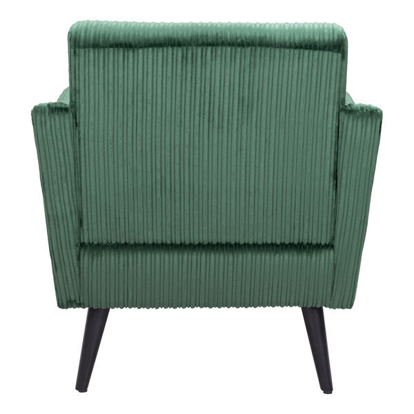 Bastille Green and Matte Black Accent Chair, image 4