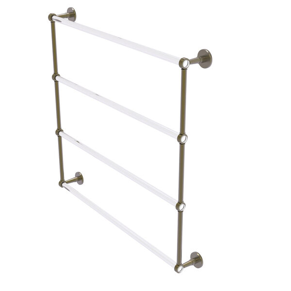 Clearview 4 Tier 36-Inch Ladder Towel Bar with Groovy Accent, image 1