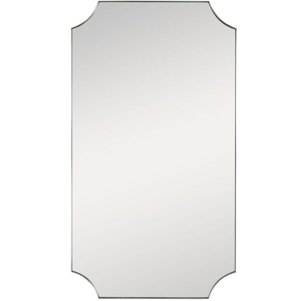 Lennox Brass Scalloped Corner Mirror, image 2