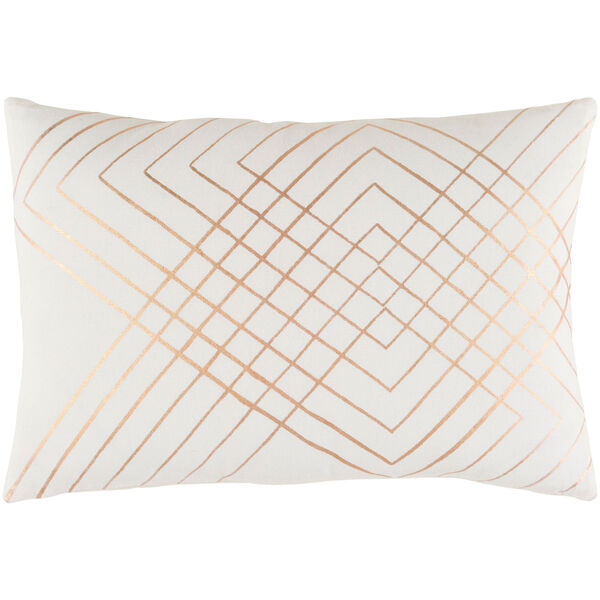 Crescent Cream and Copper 13 x 19 In. Throw Pillow, image 1