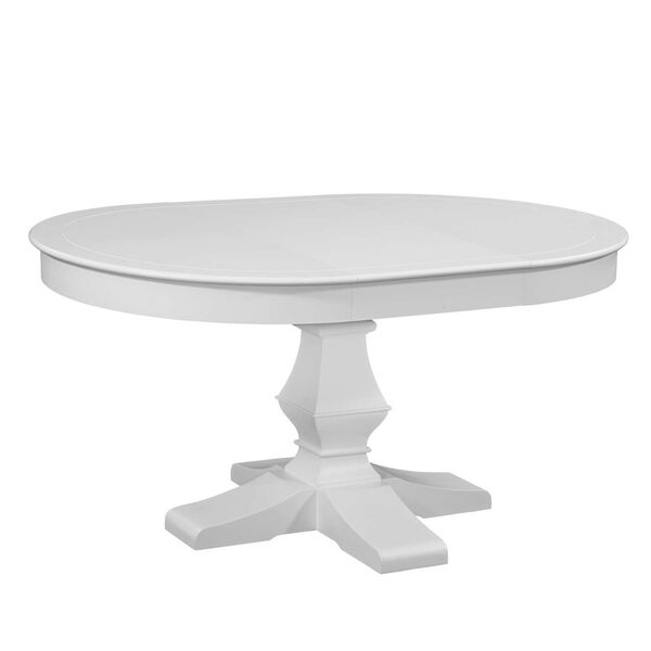 Eggshell White Cottage Traditions Round Pedestal Dining Table, image 2
