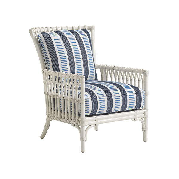 Ocean Breeze Blue and White Newcastle Chair, image 1