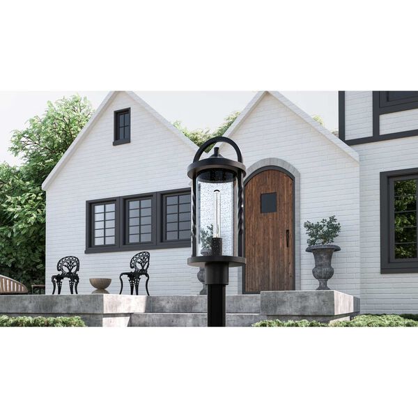 Reece Earth Black One-Light Outdoor Post Mount, image 2
