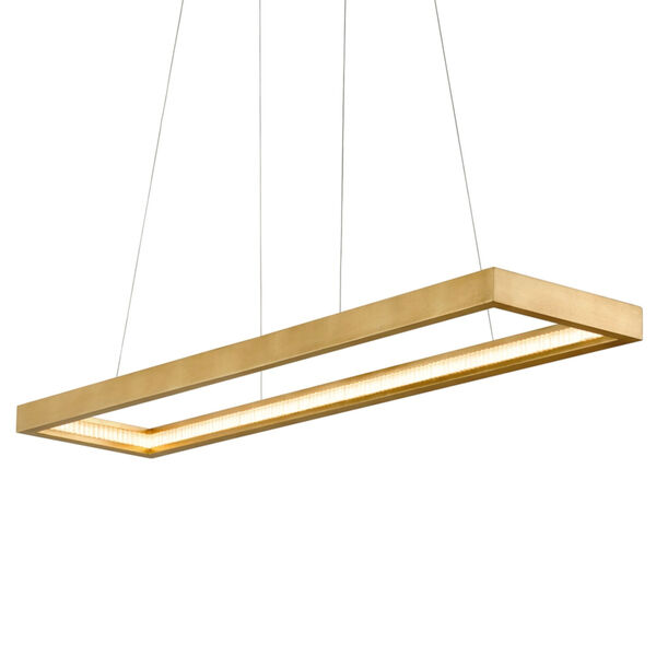 Jasmine Gold 14-Inch Adjustable LED Pendant, image 1