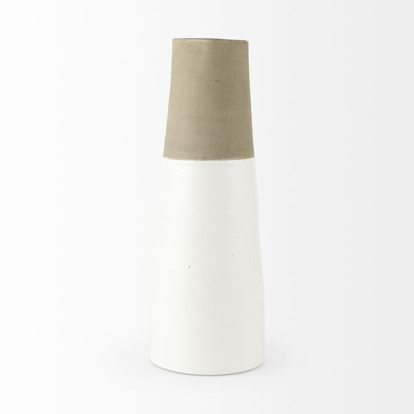 Hindley III White and Natural Two-Toned Ceramic Jug, image 2