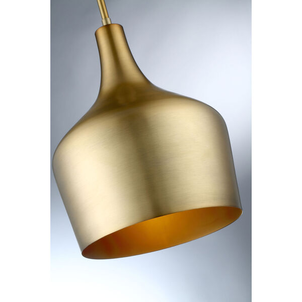 Uptown Natural Brass One-Light Pendant, image 3